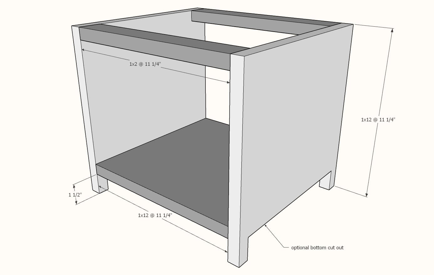Countertop Pie Safe — step 1