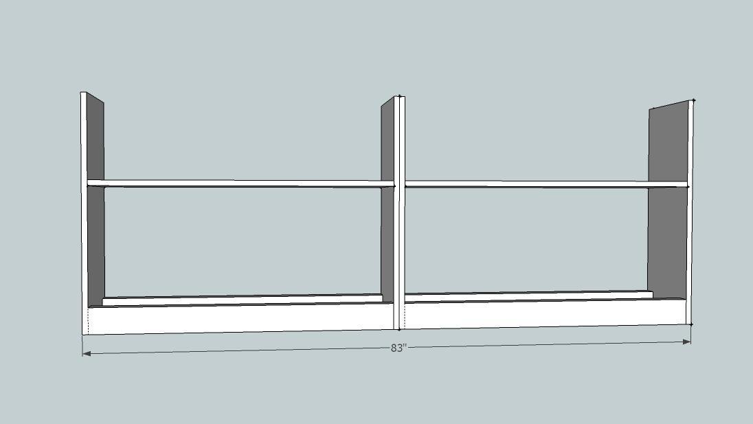 Cozy Corner Twin Bed Collection...WIDE BOOKCASE UNIT — step 2