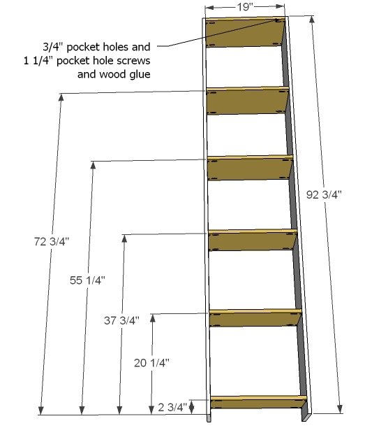Craft Room Storage Tower — step 1