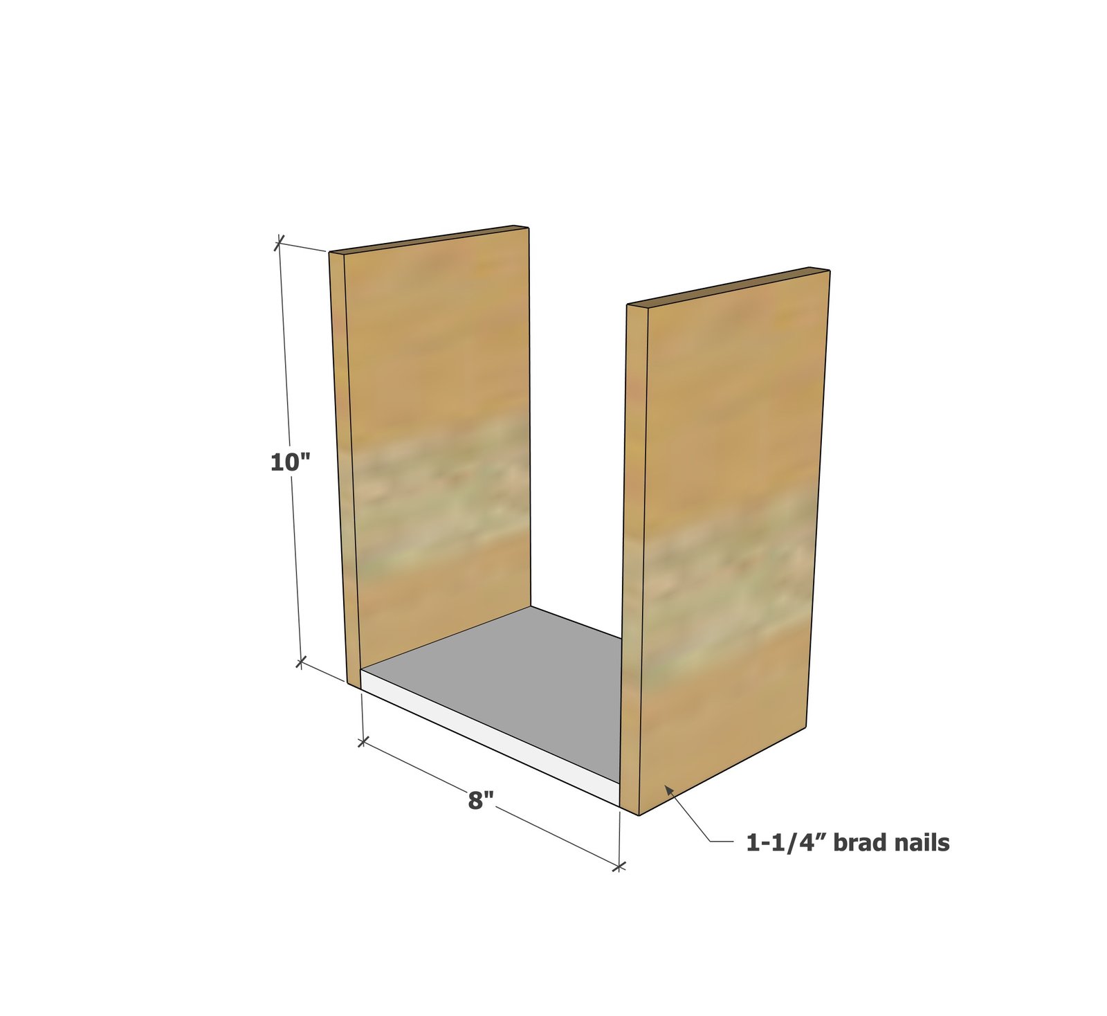 Crate Vase Holder Using 1 Cedar Fence Picket — step 1
