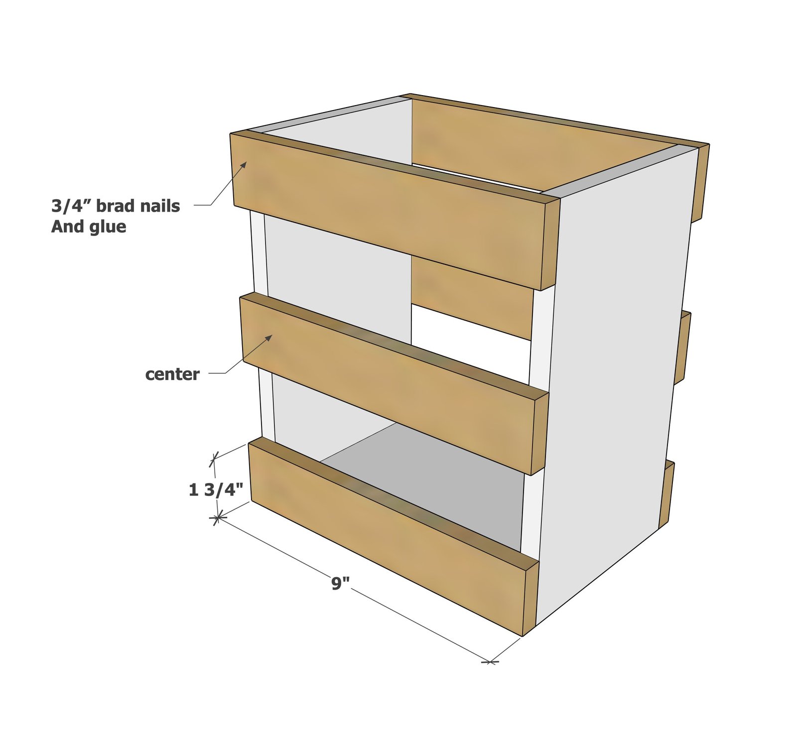 Crate Vase Holder Using 1 Cedar Fence Picket — step 2