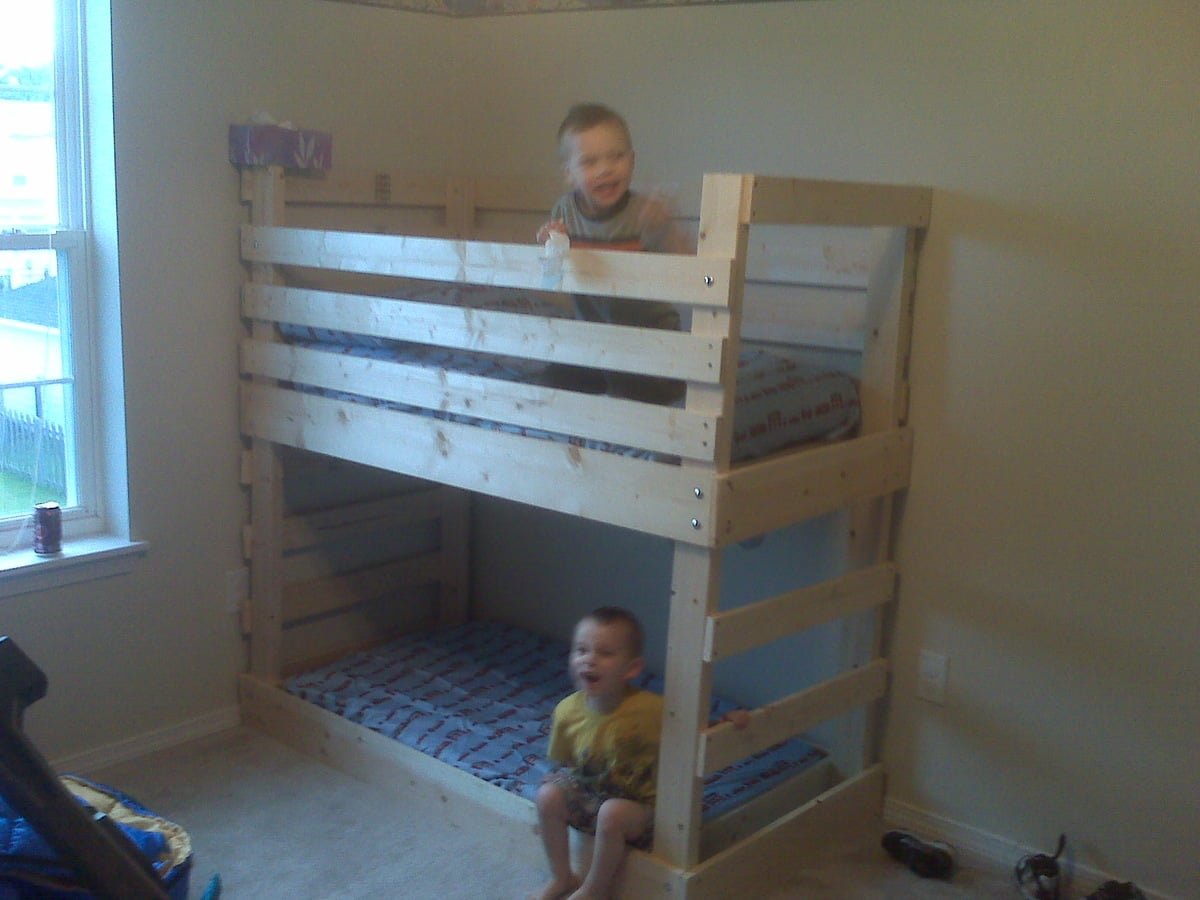 Crib size mattress toddler bunk beds