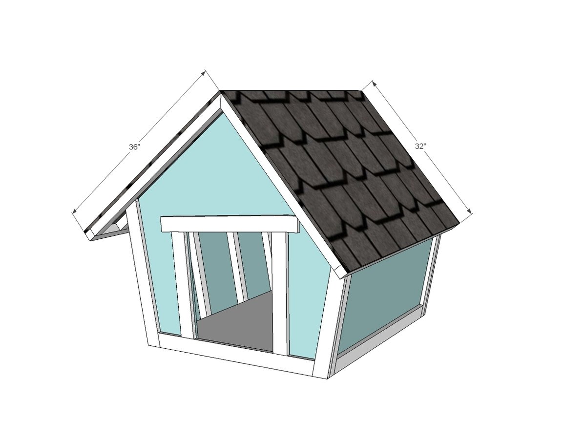 Crooked Doghouse — step 10