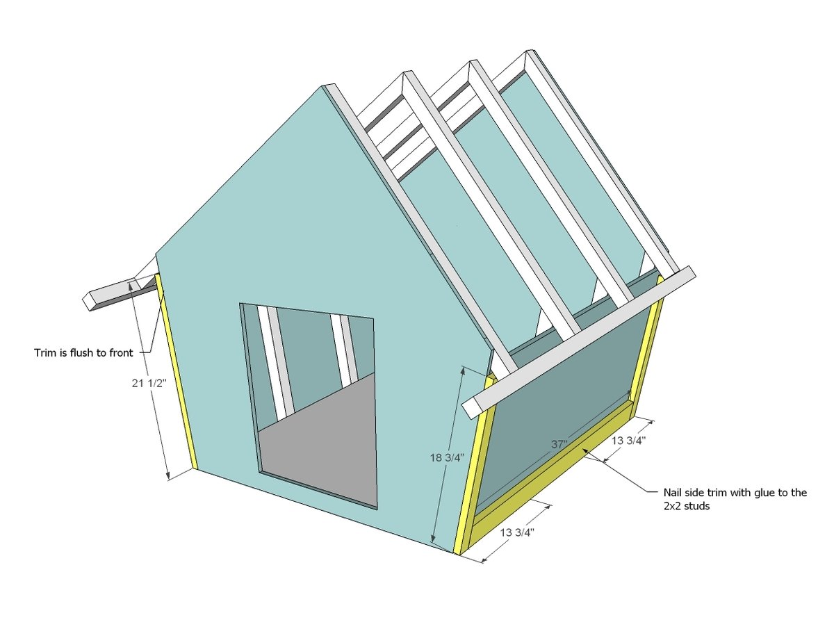 Crooked Doghouse — step 6