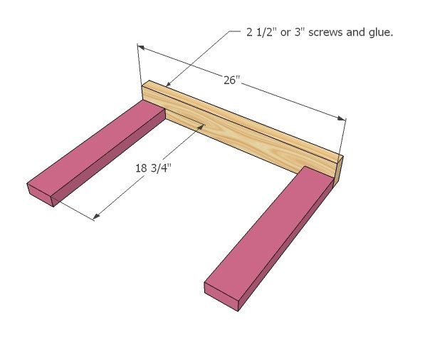 Cubby Desk and Hutch — step 2