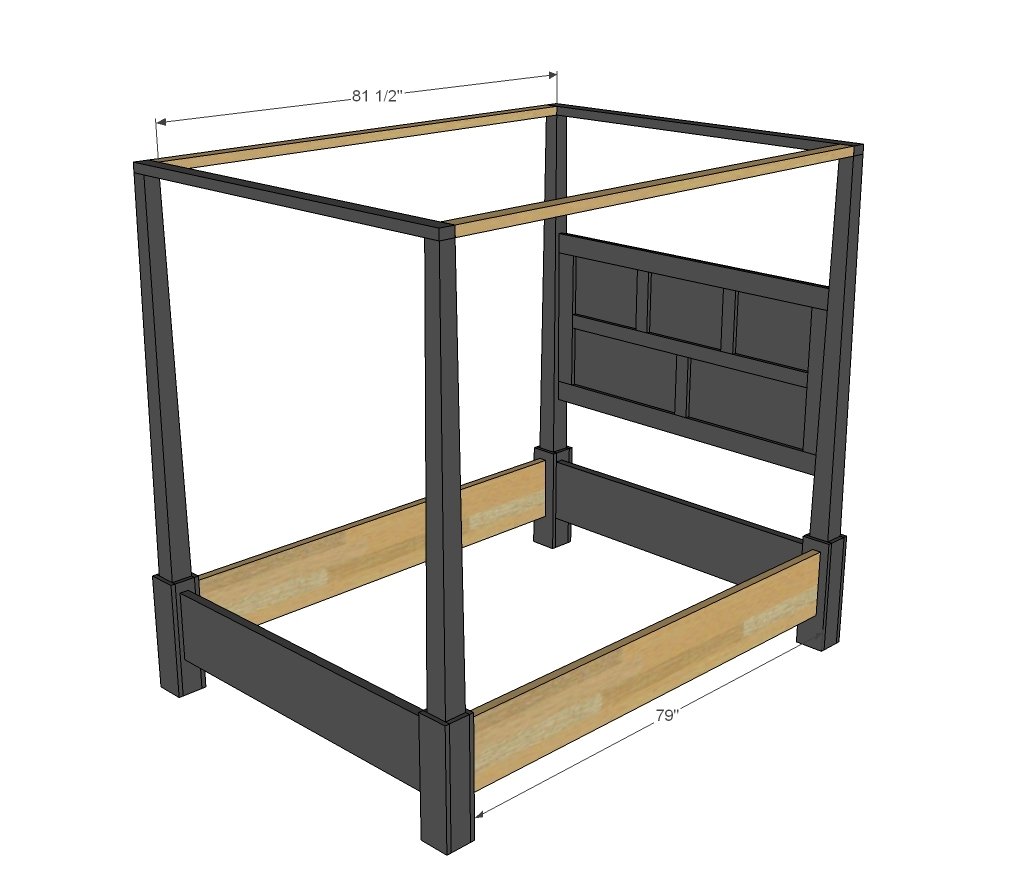 Dawsen Canopy or Poster Bed — step 9