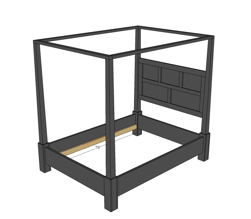 Dawsen Canopy or Poster Bed — step 10