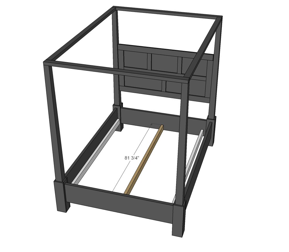 Dawsen Canopy or Poster Bed — step 11
