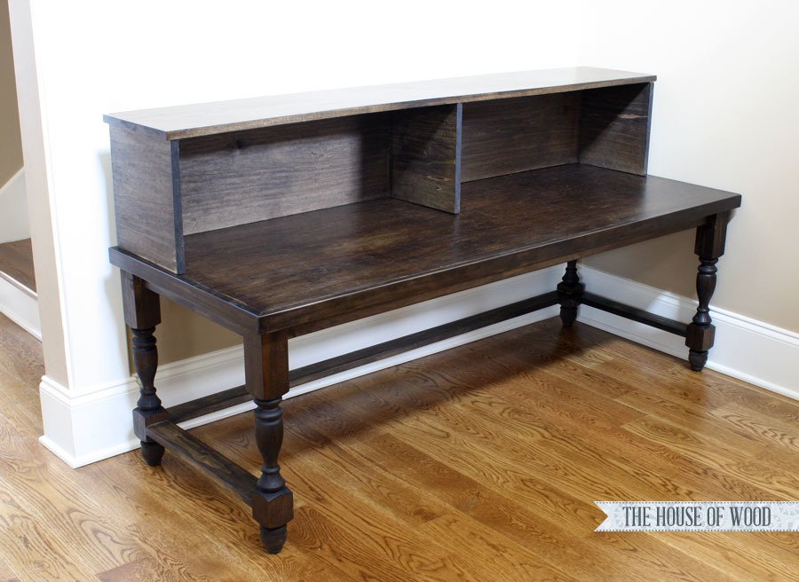 Deep Console Table with Hutch — step 9