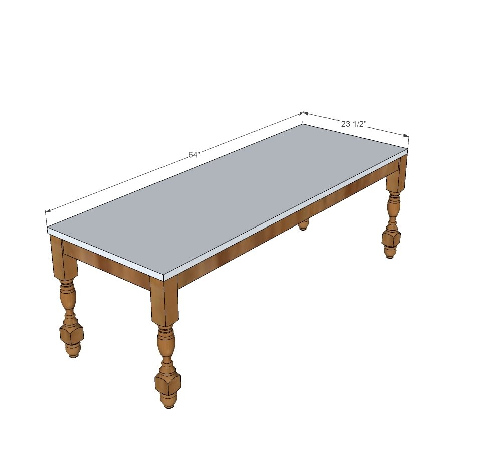 Deep Console Table with Hutch — step 2