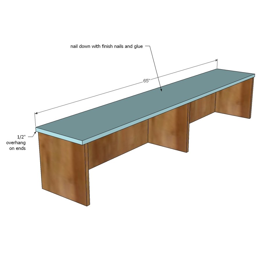 Deep Console Table with Hutch — step 7