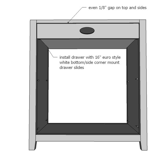 Desk with Drawer and Shelving — step 9