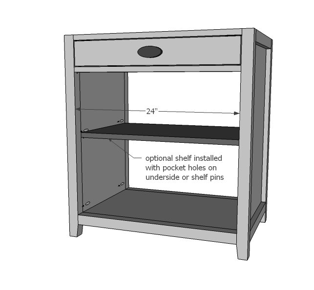 Desk with Drawer and Shelving — step 11
