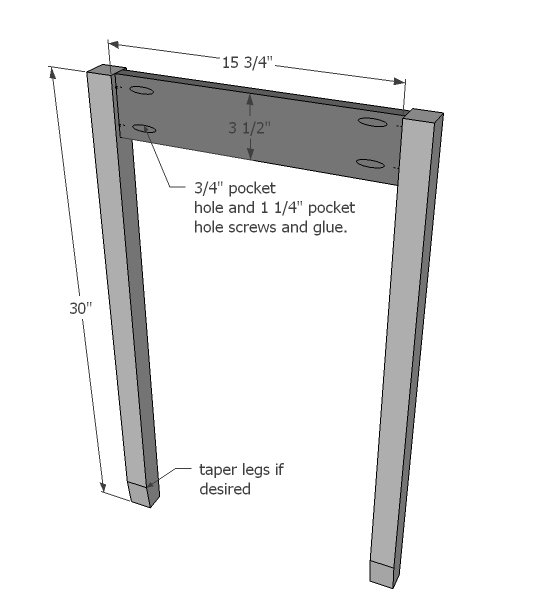 Desk with Drawer and Shelving — step 12