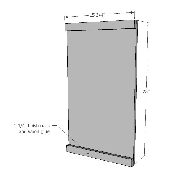 Desk with Drawer and Shelving — step 1