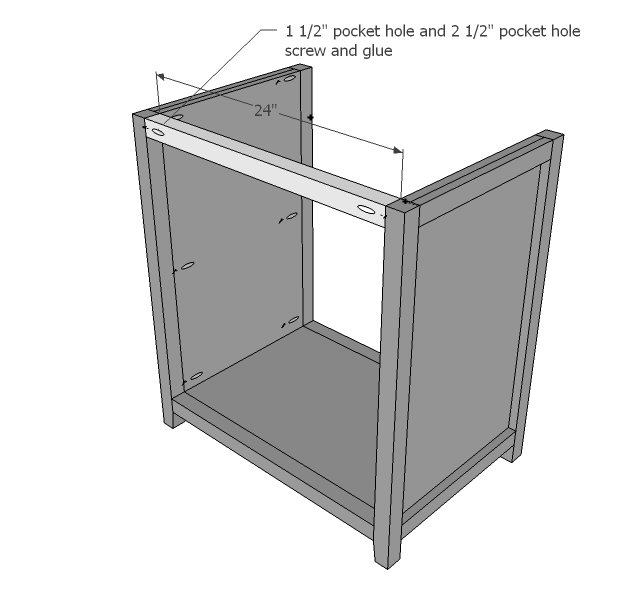 Desk with Drawer and Shelving — step 5