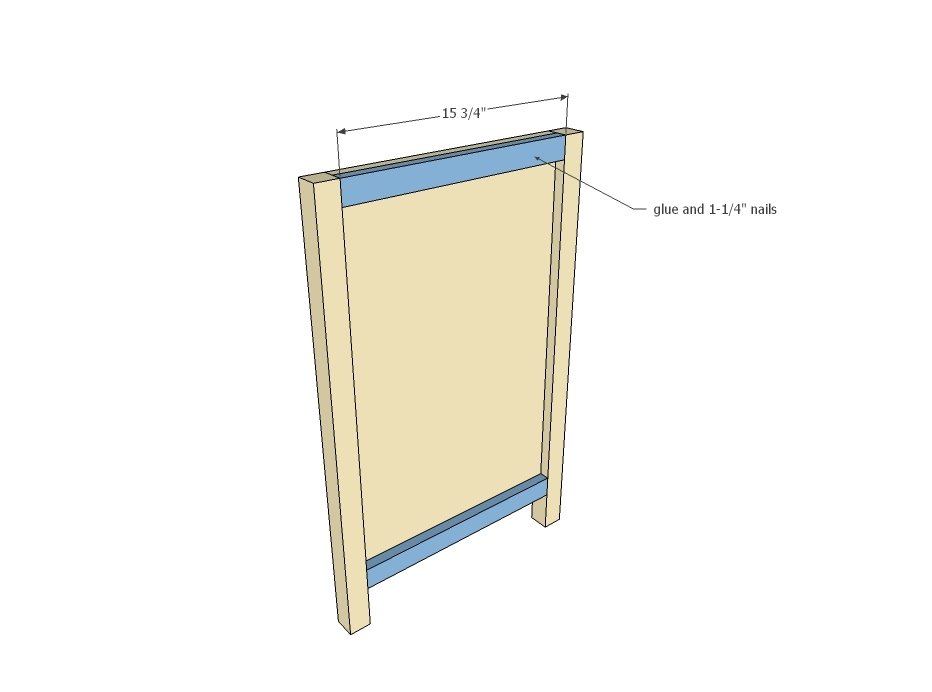 Desk with Drawers and File Cubby Slots — step 2