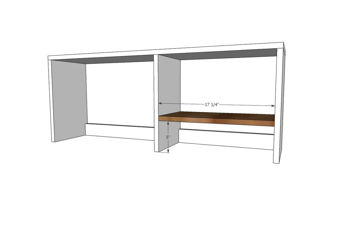 Desk Hutch for File Cubby Base Desk with Drawers — step 3