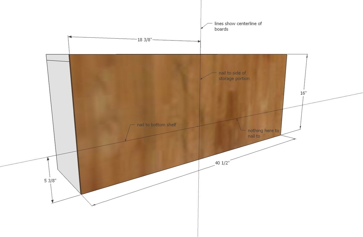 Desk Hutch for File Cubby Base Desk with Drawers — step 5