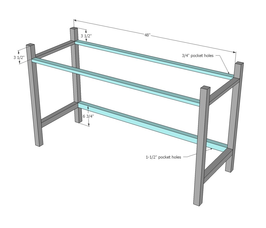 Desks that Convert to Table for our Tiny House on Wheels — step 2