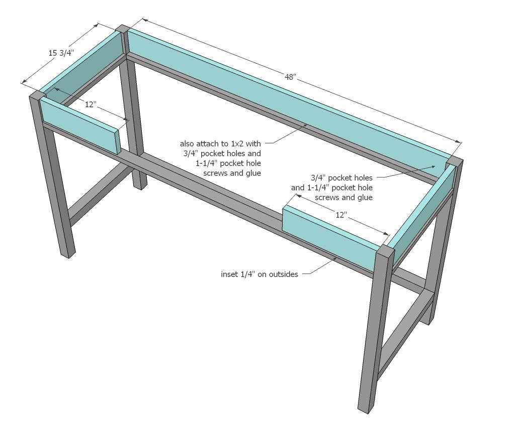 Desks that Convert to Table for our Tiny House on Wheels — step 3