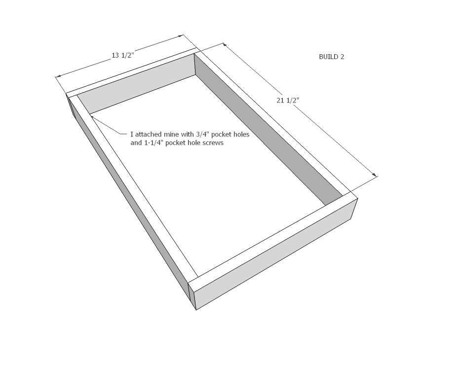 Desktop with Storage Compartments — step 1