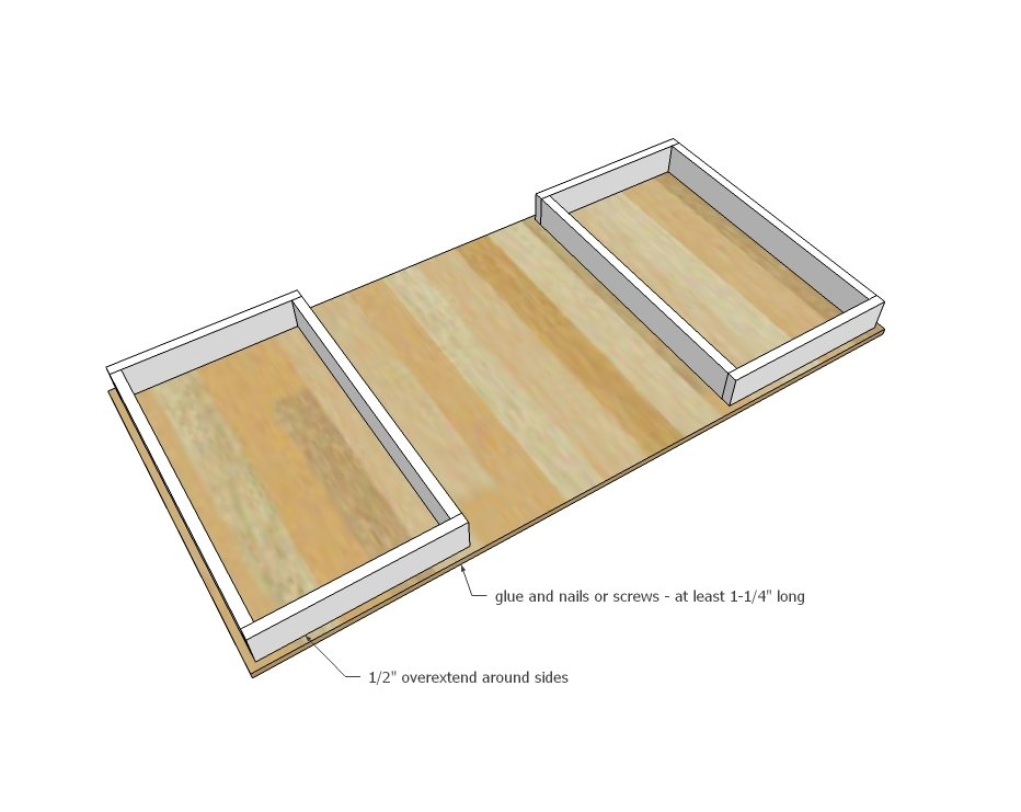 Desktop with Storage Compartments — step 2