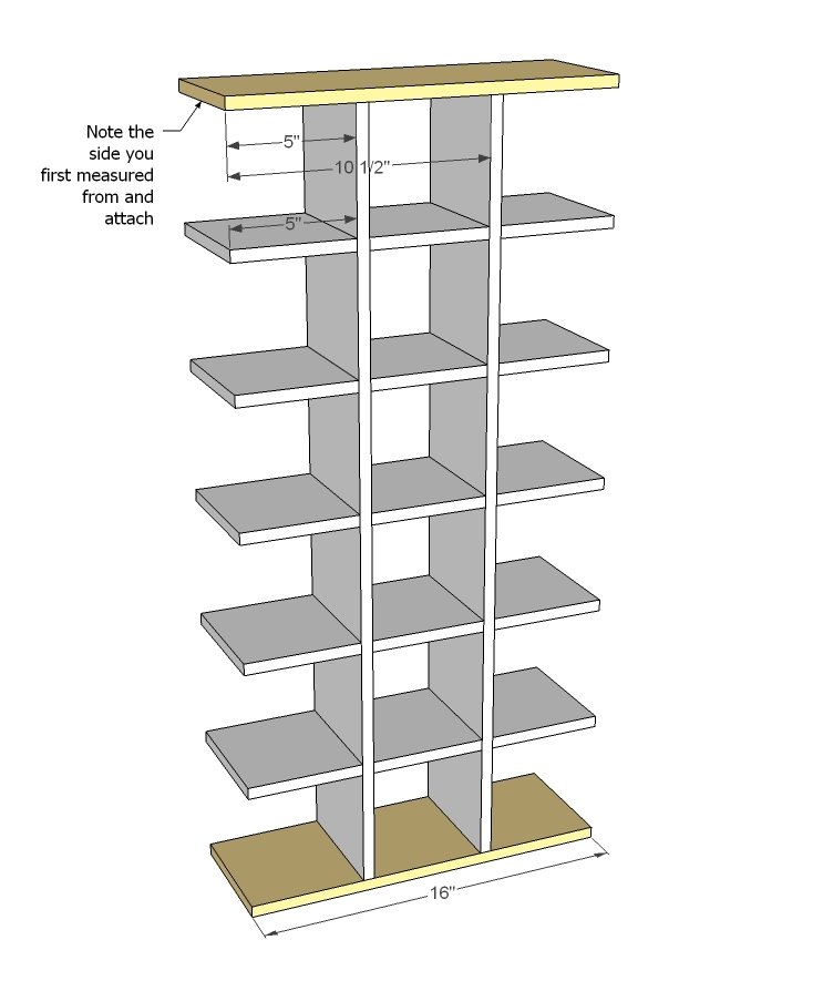 Display Cubbies Wall Shelf — step 4