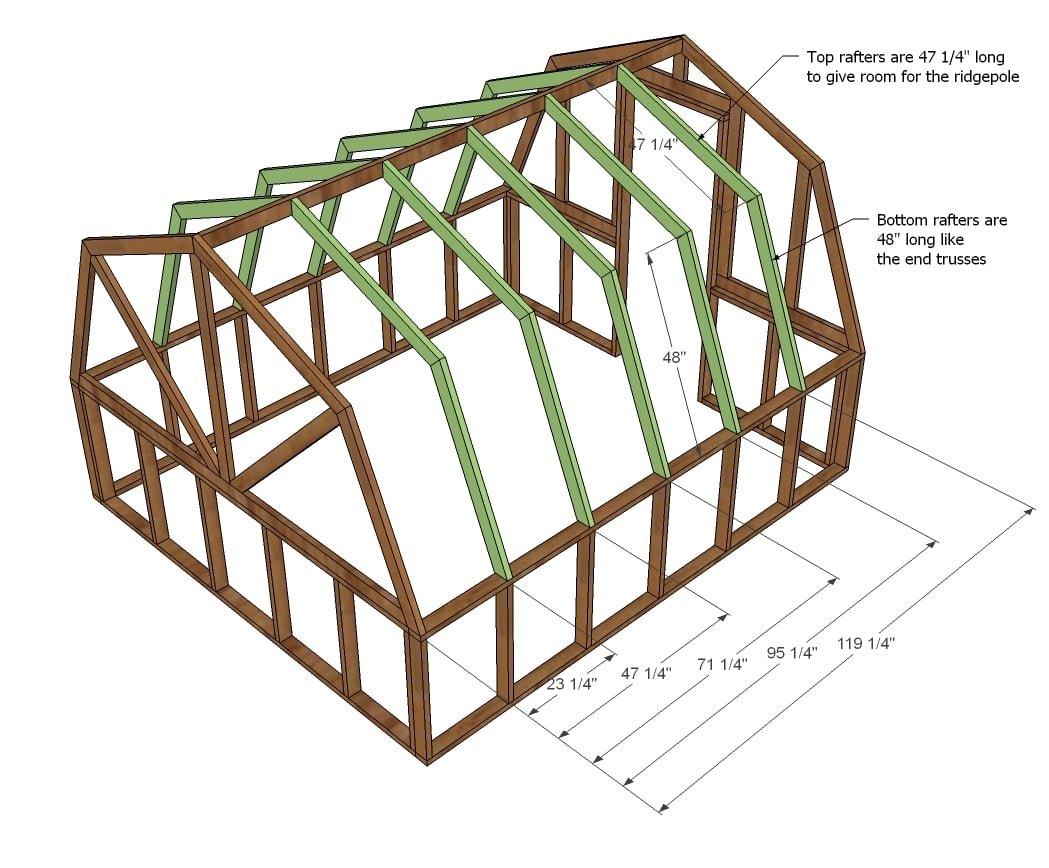 Barn Style Greenhouse — step 9