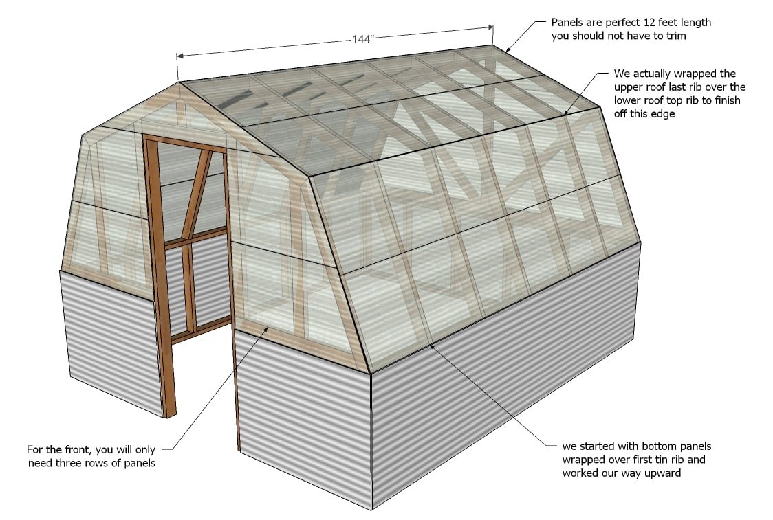 Barn Style Greenhouse — step 10