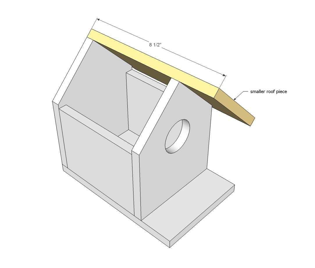 Birdhouse from One Cedar Fence Picket — step 4