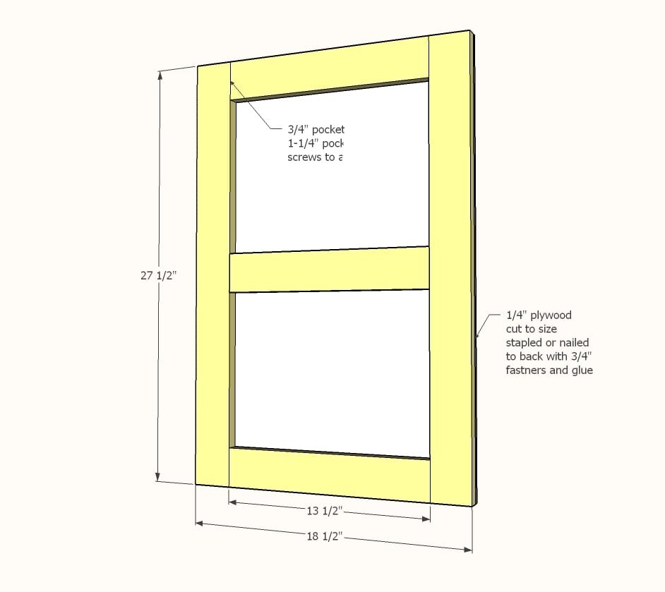 Chevron Narrow Side Cabinet — step 5