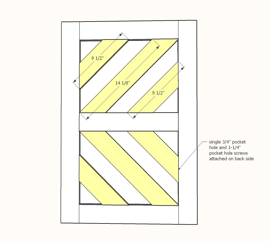 Chevron Narrow Side Cabinet — step 6