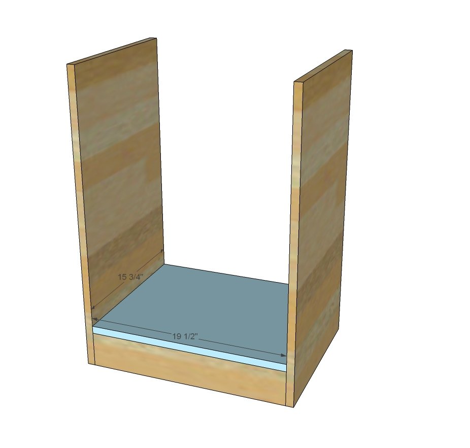 CPU Base Bookshelf with Drawer — step 2