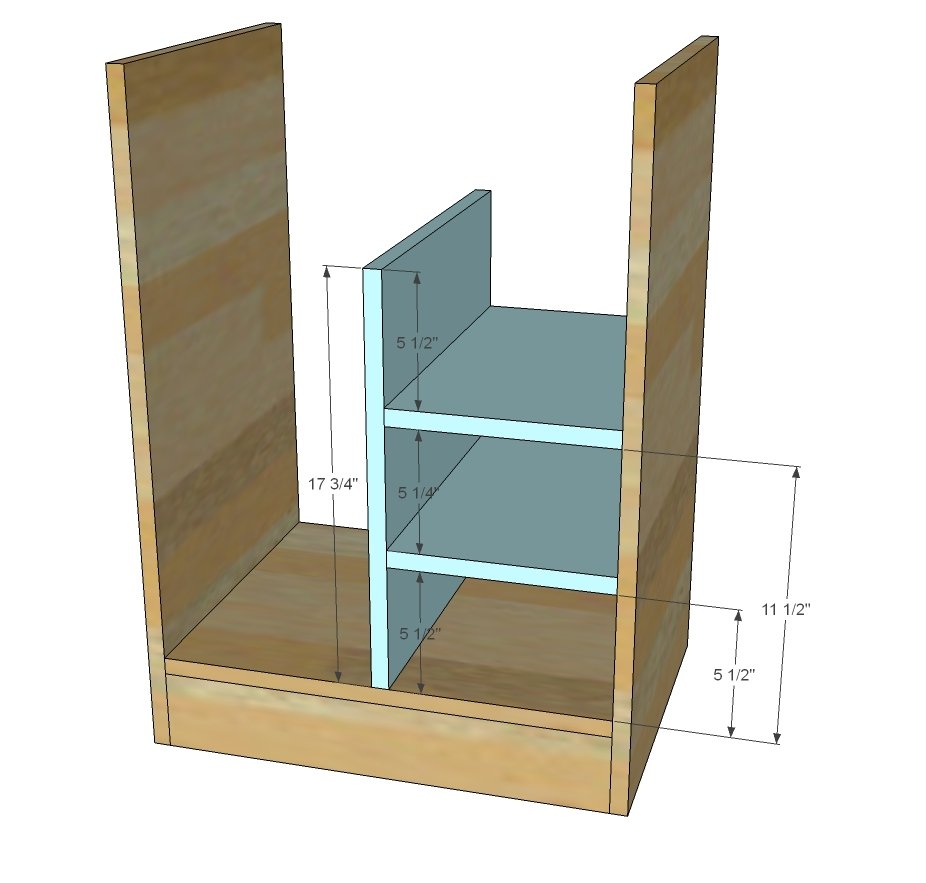 CPU Base Bookshelf with Drawer — step 3