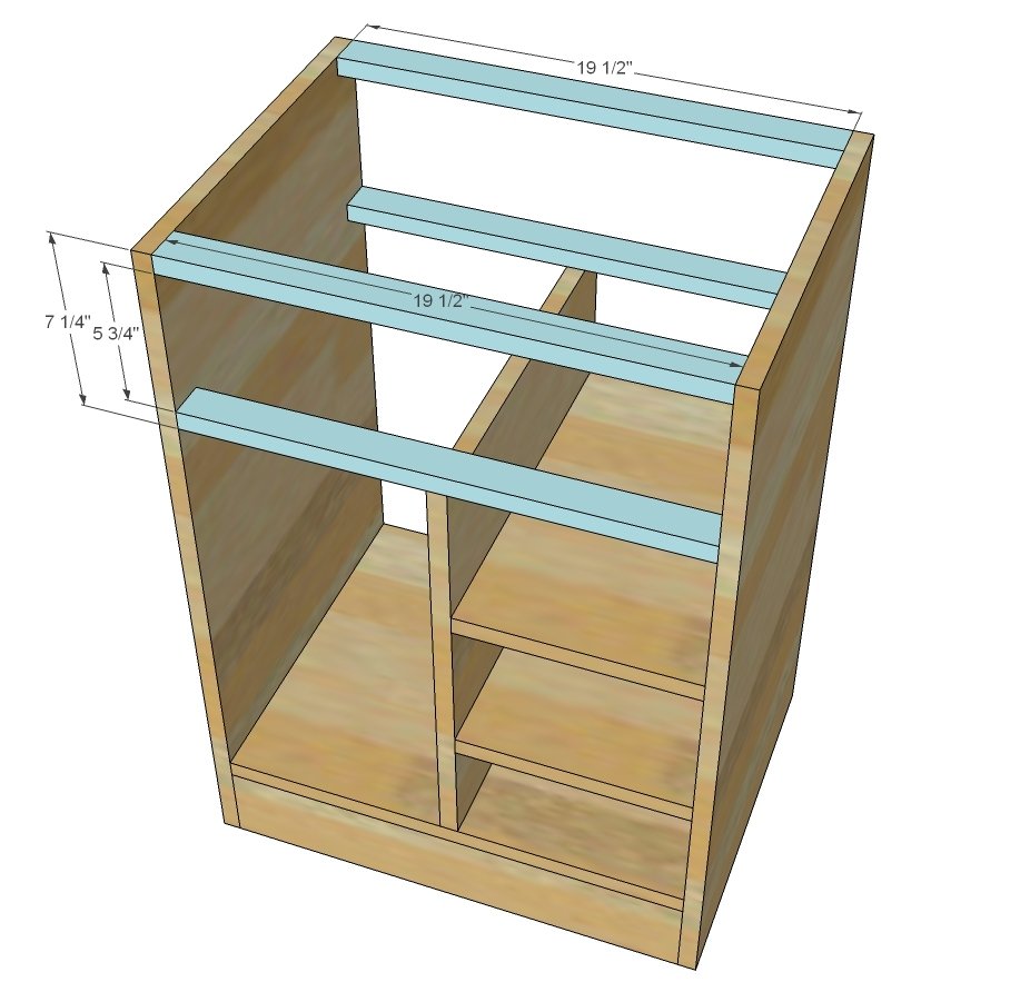 CPU Base Bookshelf with Drawer — step 4