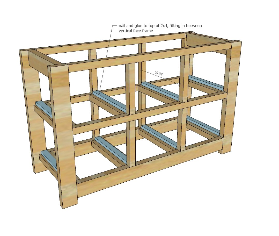 Cubby Dresser with Easy Square Drawers NO Drawer Slides! — step 3