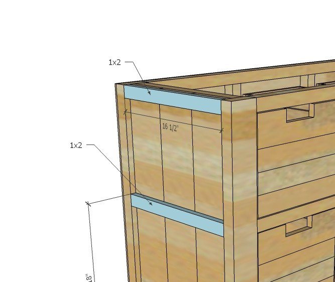 Cubby Dresser with Easy Square Drawers NO Drawer Slides! — step 6