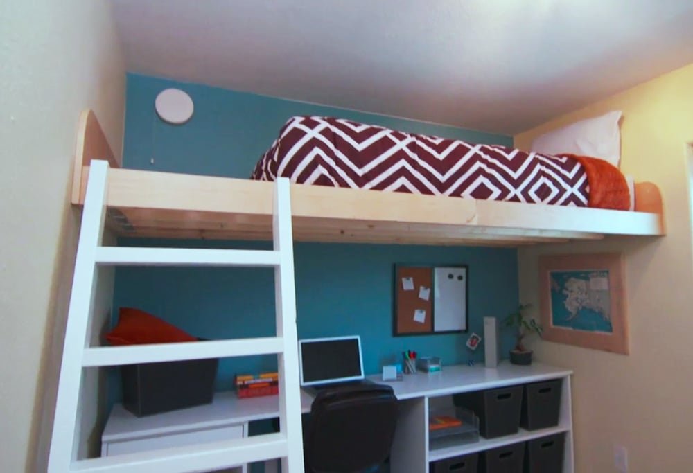 Floating Loft Bed for Small Rooms