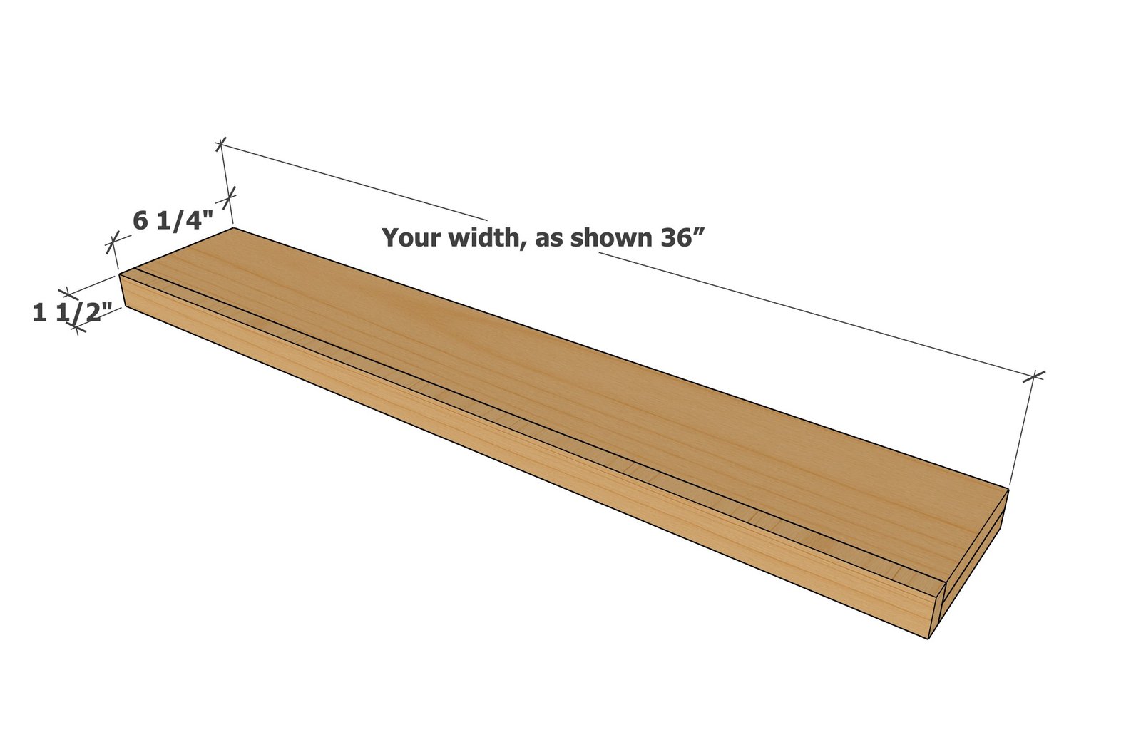 Foldable Wood Bath Tray dimension diagram 1