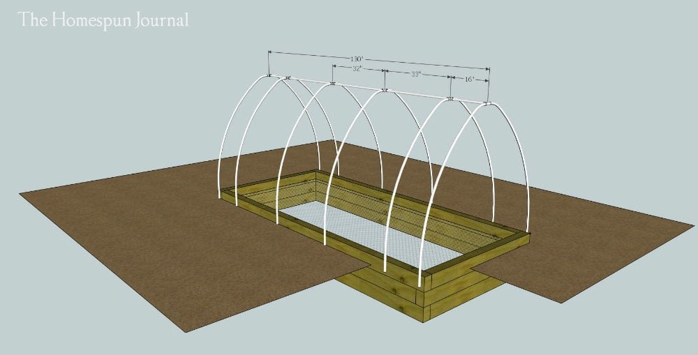 Garden Bed with Hoop Frame
