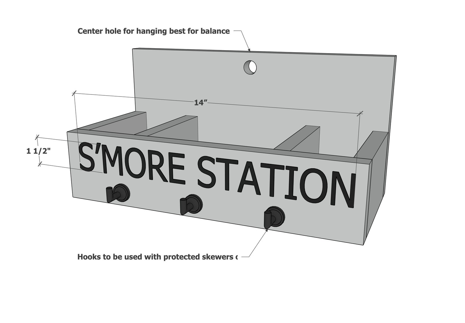 Hanging S’More Station — step 5