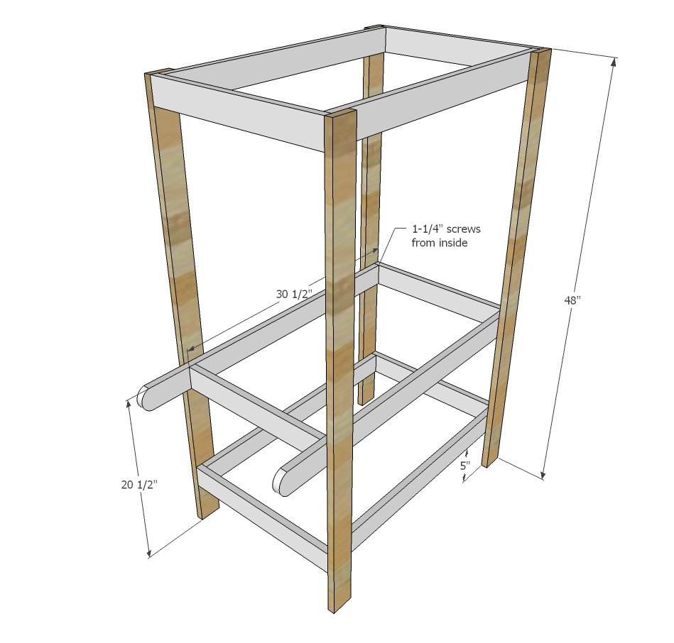 Kids Pretend Play Vendor Cart — step 2