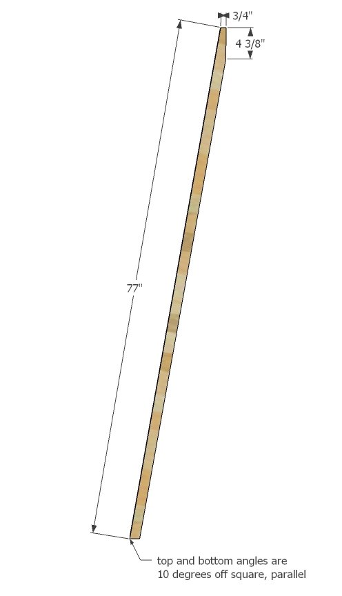 Leaning Shelf with Mirror — step 1