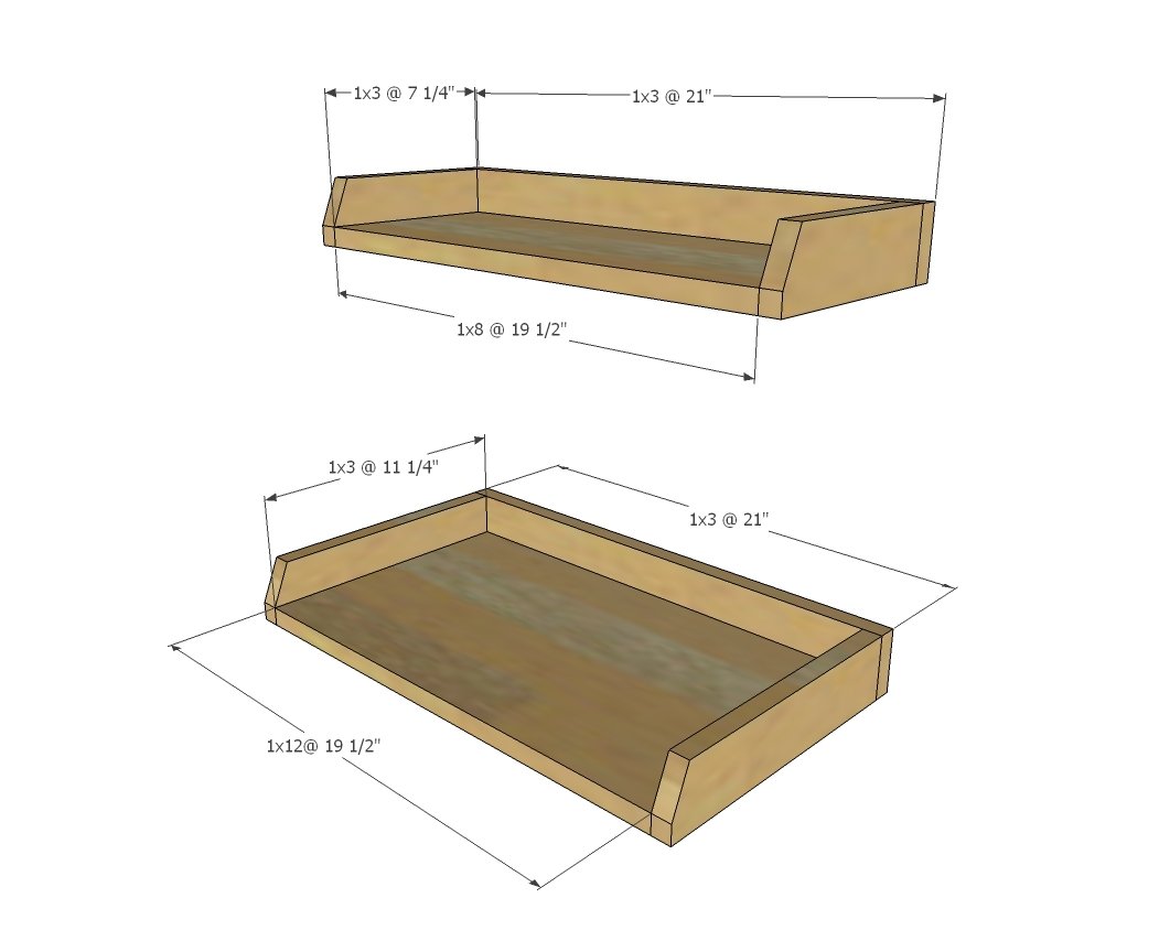 Leaning Shelf with Mirror — step 3