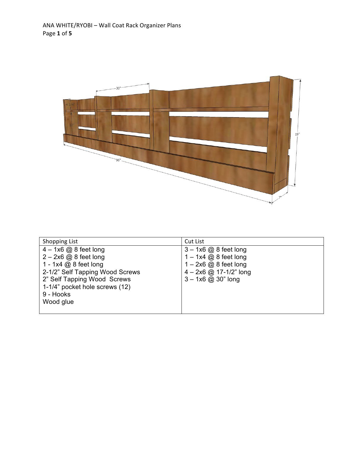 Long Hallway Coat Rack with Shelves dimension diagram 1