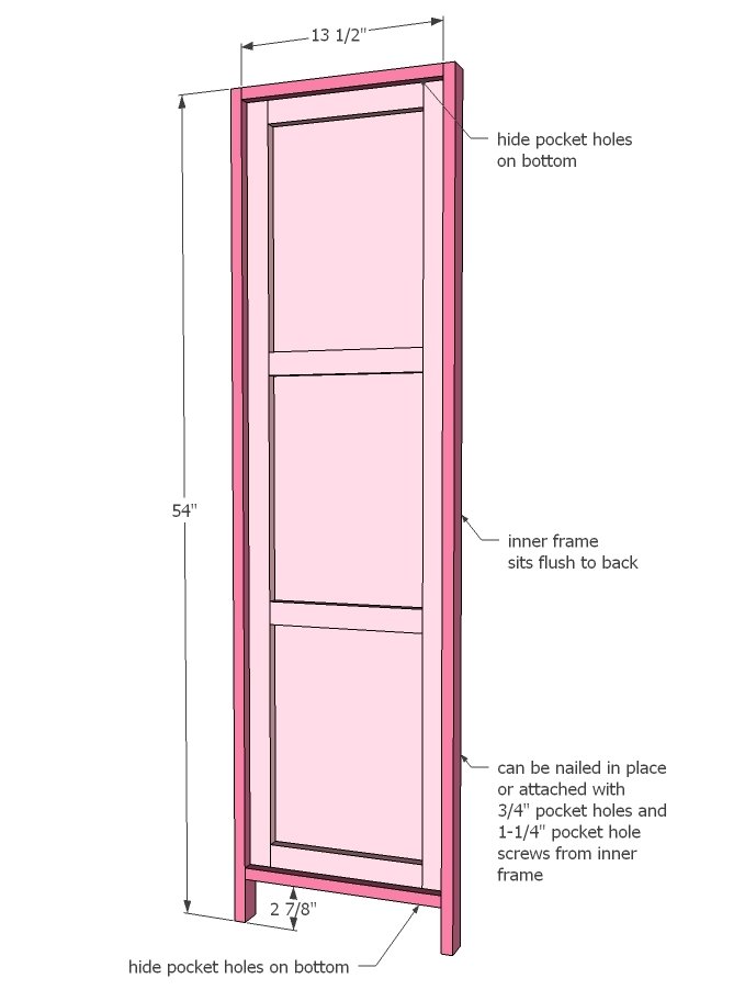 Mirrored & Pin‑Board Changing Screen — step 3