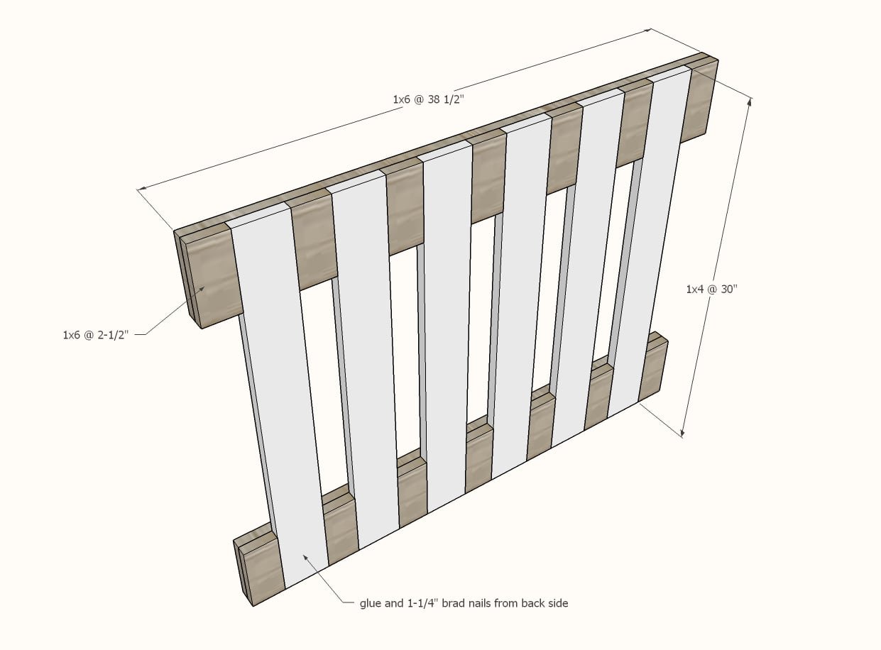 Mission Bed (Twin Size) — step 1
