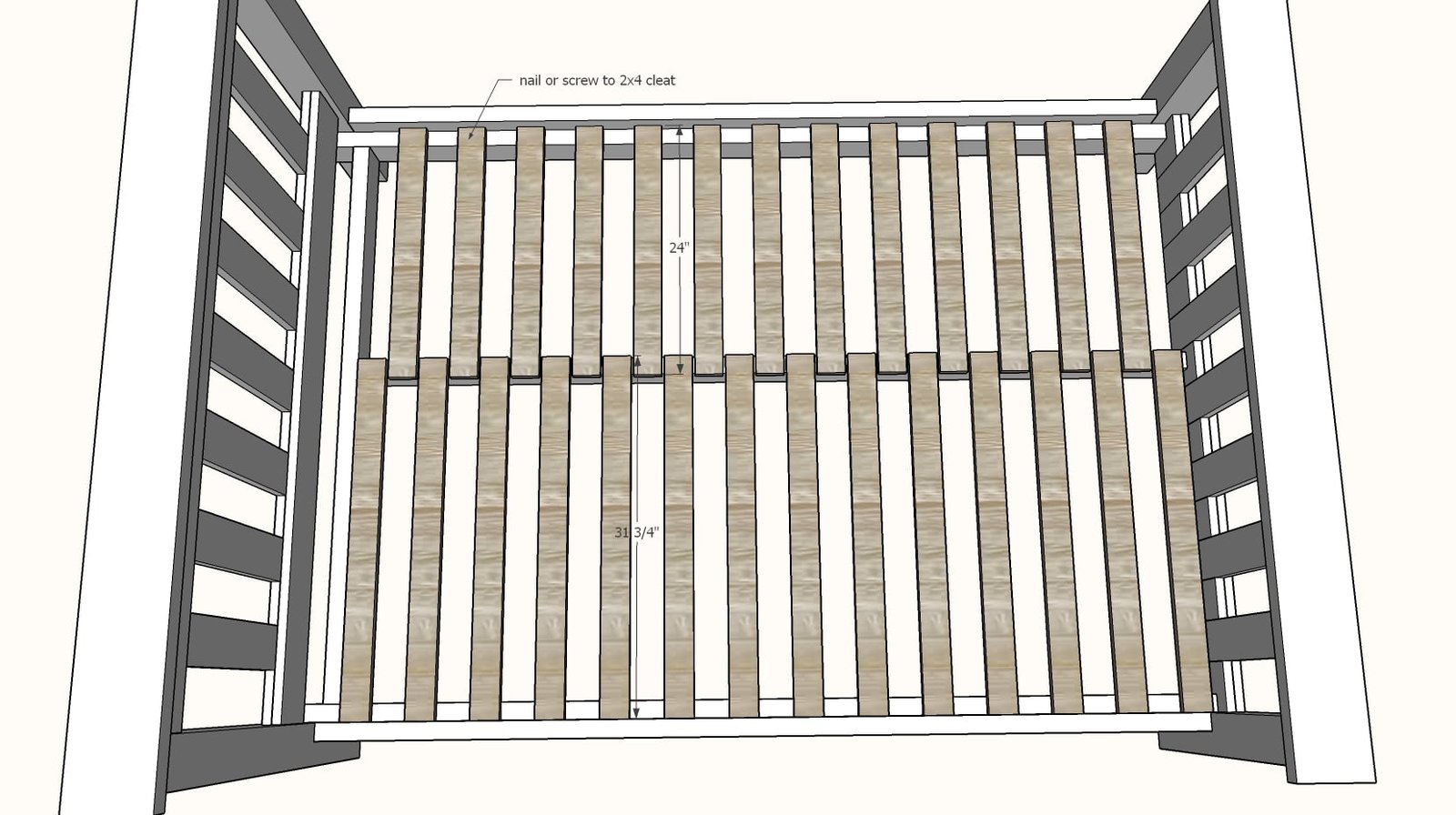 Mission Style Bed, Queen or Full Size Frame — step 9