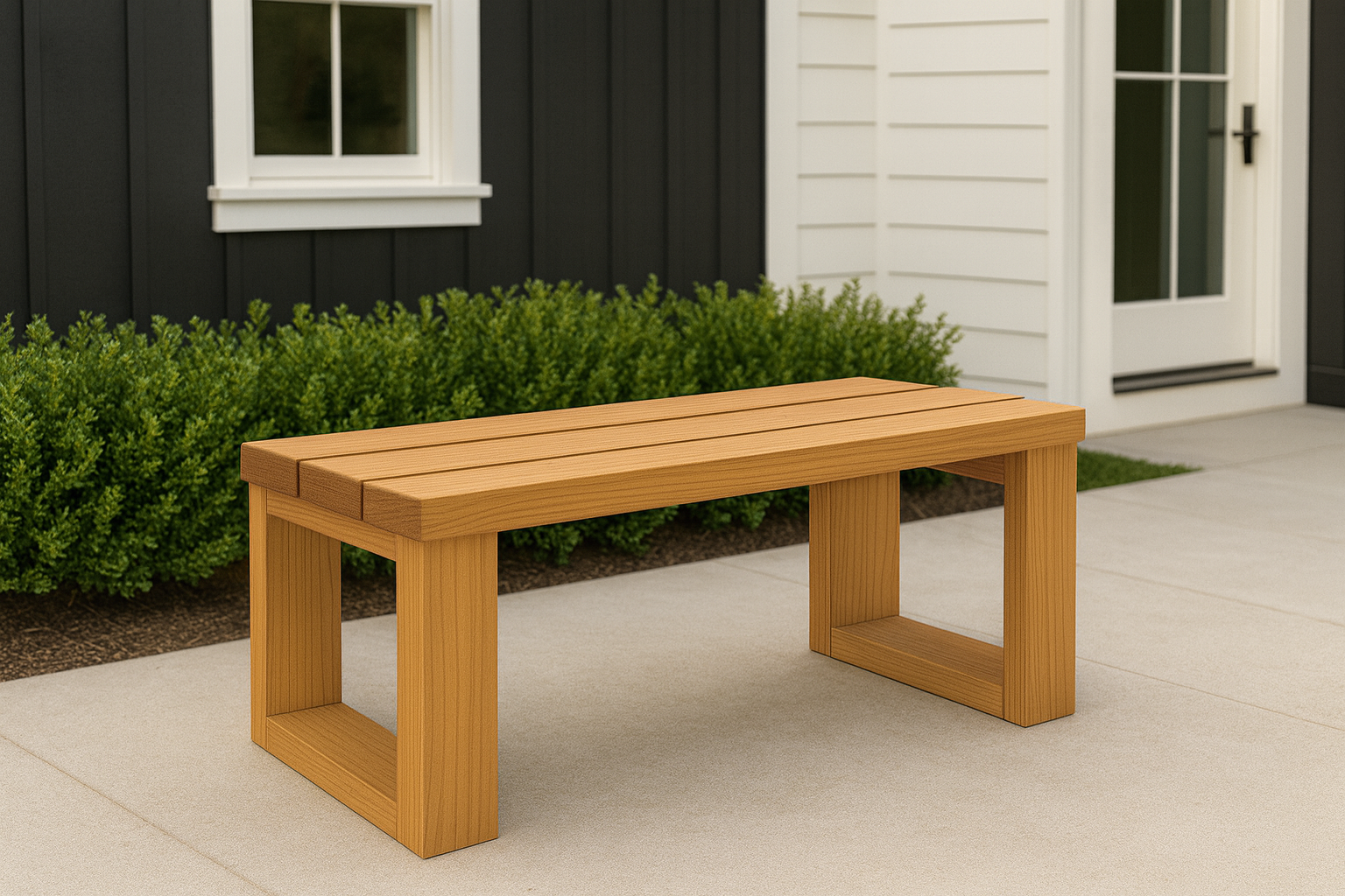 Modern Backless Bench
